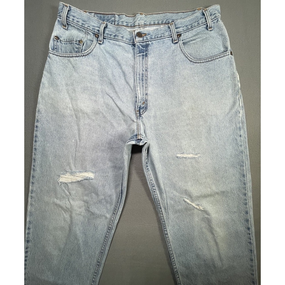 Vintage Levis Jeans Mens 38x34 (36x34) Blue 545 Loose Straight Orange Tab 90s - Picture 3 of 10